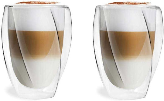 Vialli Design Cristallo Σετ Ποτήρια Κοκτέιλ / Καφέ / Freddo Γυάλινα 300ml 2τμχ