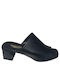 Mules with Heel in Black Color