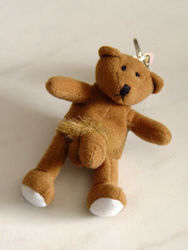Brown Bear Keychain Καφέ Αρκουδάκι Μπρελόκ
