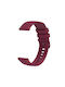 Tragbares Silikonband Wavy Dotted Stitched Garmin Venu 2 Plus Weinrot