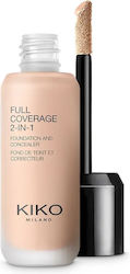 Kiko Milano Full Coverage 2 In 1 Foundation Liquid Concealer 25ml