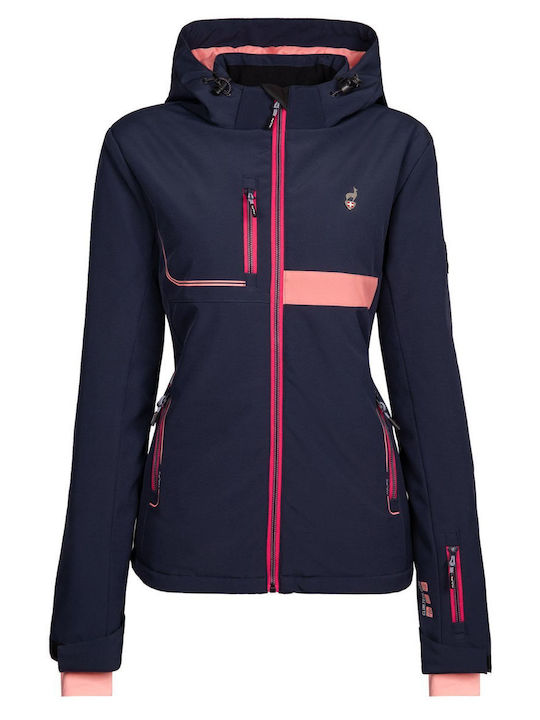 Aulp Vapor Women's Soft Shell Ski & Snowboard Jacket Blue VAPORNAF44