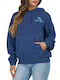 Women's Sweatshirt Hooded Navy
