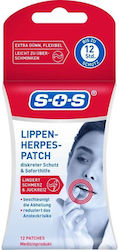Sos Cold Sore Lip Patches 12 Pieces
