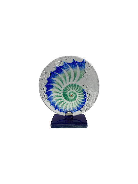 Marhome Επιτραπέζιο Γούρι Τιρκουάζ από Γυαλί 44cm