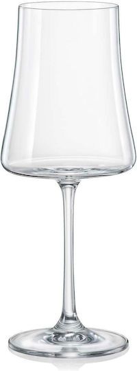 Bormioli Rocco Set of Glasses for White and Red Wine made of Glass in Red Color Stemmed 460ml 6pcs