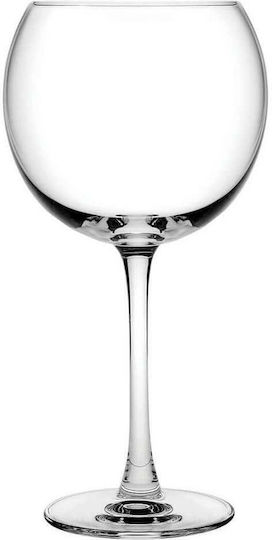 Set of Glasses for White and Red Wine made of Crystal in Red Color 700ml 6pcs