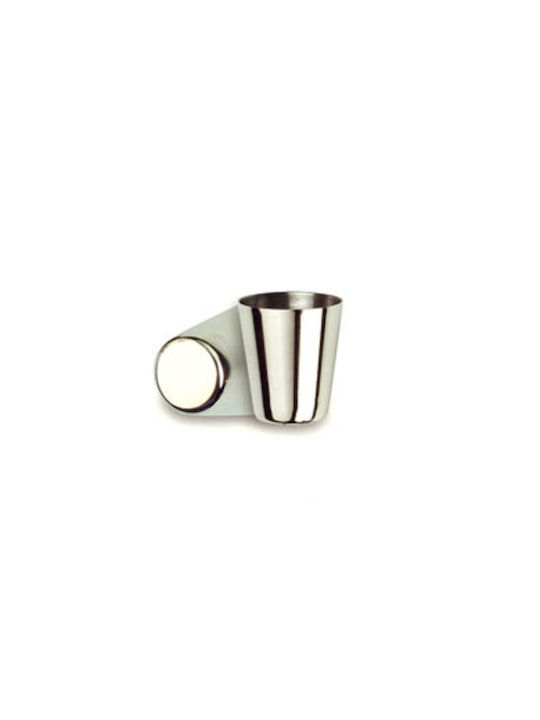 Shot Glasses made of Metal in Silver Color 4pcs