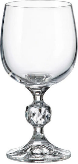 Crystal Bohemia Σετ Ποτήρια Λευκού Κρασιού Κρυστάλλινα 190ml 6τμχ