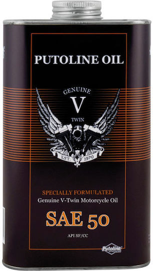 Putoline Engine Oil 4T Motorcycle Harley Davidson Sea 50 Mono Grade Mineral Motor Oil 1 Liter
