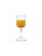 Homestyle Set of Glasses for White Wine made of Glass in White Color Stemmed 160ml 6pcs