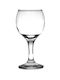 Homestyle Set of Glasses for White and Red Wine made of Glass in Red Color Stemmed 210ml 6pcs