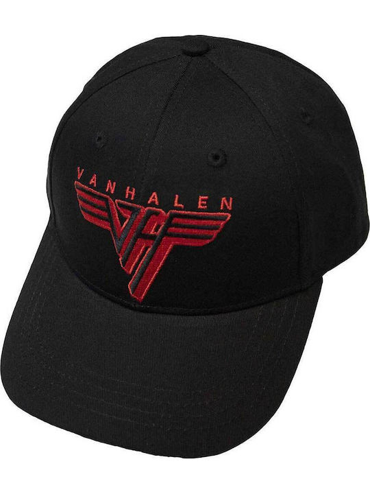 Șapcă Van Halen Classic Red Logo Baseball Neagră Vhcap03b