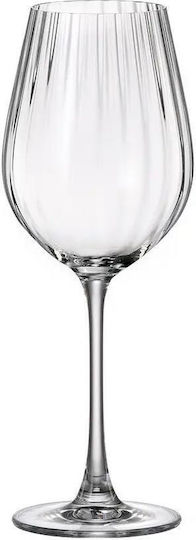 Crystal Bohemia Set of Glasses for White and Red Wine made of Crystal Stemmed 500ml 6pcs