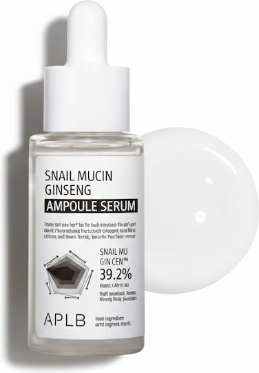 APLB Snail Mucin Ginseng Ενυδατικό Serum Προσώπου με Έκκριμα Σαλιγκαριού & Ρετινόλη 40ml