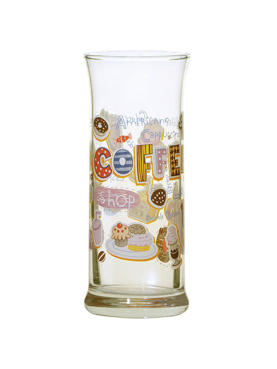 Uniglass Set Gläser Kaffee/Freddo aus Glas in Braun Farbe 3Stück