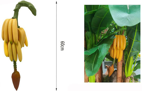 Decorative Hanging Artificial Plant 60cm Musa Galifas 07959894 Galifas