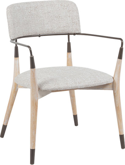 Μπερζέρα Sentana 56.5x56x79cm Μπεζ-καφέ Μπερζέρα Sentana 56.5x56x79cm Μπεζ-καφέ