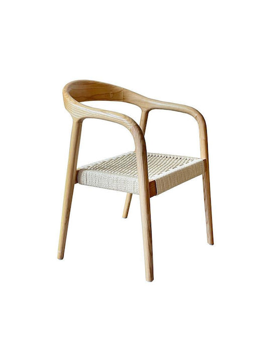 Ash Dining Room Wooden Armchair Natural 56x56x7...