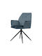 Dorothee Dining Room Metallic Armchair Sky Blue 58x46x91cm 2pcs