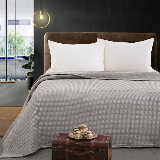 Beauty Home Fleece Blanket Double 220x240cm Gray