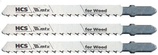 Mtx Set Jig Saw Blades of Wood T111c 75mm 3 Pieces