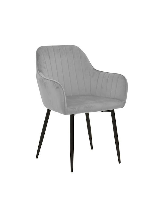 Noor Dining Room Velvet Chair Grey Velvet 58x58...