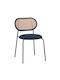 Vintage Scaune Sala de mese Negru 4buc 47x55x76buc