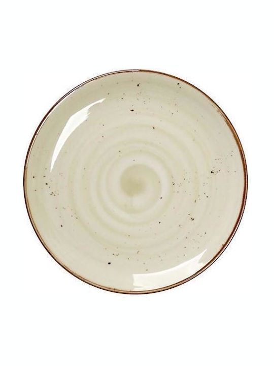 Espiel Terra Plate Desert made of Porcelain Green with Diameter 19cm 6pcs