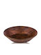Espiel Hybrid Servierplatte Tief aus Melamin CHESTNUT mit Durchmesser 21cm 6 Stück
