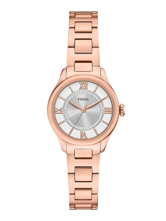 Fossil Damen Uhr mit Rosa Metallarmband