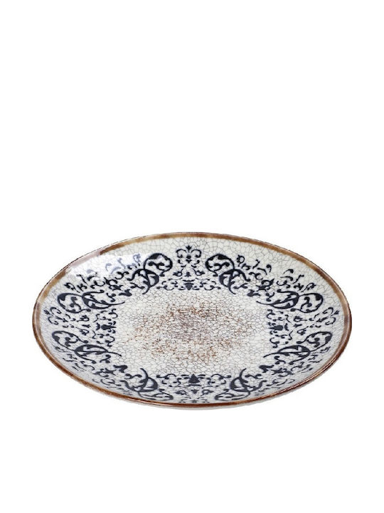 Espiel Mosaico Plate Desert made of Porcelain Multicolour with Diameter 21cm 6pcs