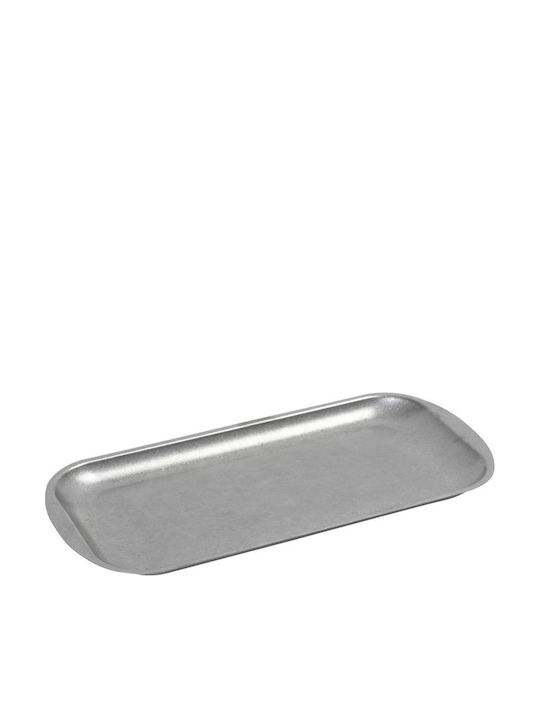 Espiel Snow Πιάτο Ρηχό Inox Ασημί με Διάμετρο 27cm 3τμχ