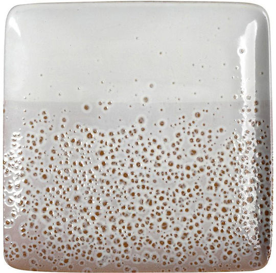Espiel Artisti Serving Plate Shallow Square Beige 27x27cm 6 Pieces