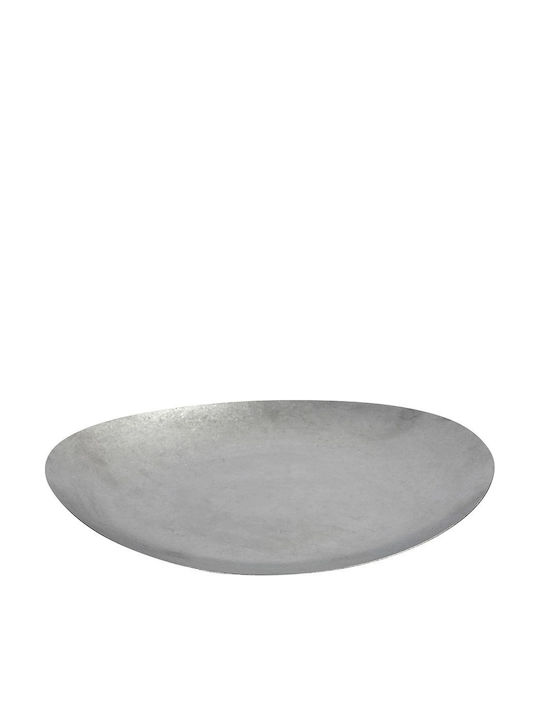 Espiel Πιάτο Ρηχό Πιάτο Ρηχό Τρίγωνο Inox Ασημί 29.2x24.2cm 2τμχ