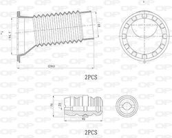 Open Parts Frontsystem Kit für Toyota Avensis T25 Open Parts Frontsystem Kit für Toyota Avensis T25