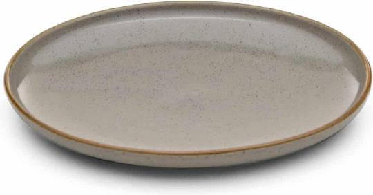 Yuk Teller Untiefe aus Porzellan Gray mit Durchmesser 27cm 6Stück
