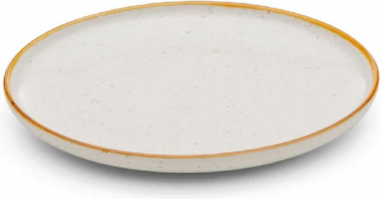 Yuk Teller Untiefe aus Porzellan Beige mit Durchmesser 30.5cm 6Stück