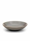 Yuk Plate Soup made of Porcelain Gray 25cm 6pcs