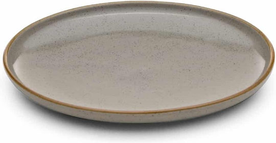 Yuk Teller Untiefe aus Porzellan Gray 23cm 6Stück