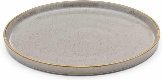 Yuk Teller Untiefe aus Porzellan Gray mit Durchmesser 20.5cm 6Stück