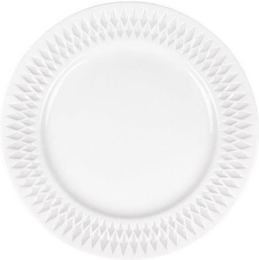 Oriana Ferelli Teller Wüste aus Porzellan Weiß 20cm 6Stück