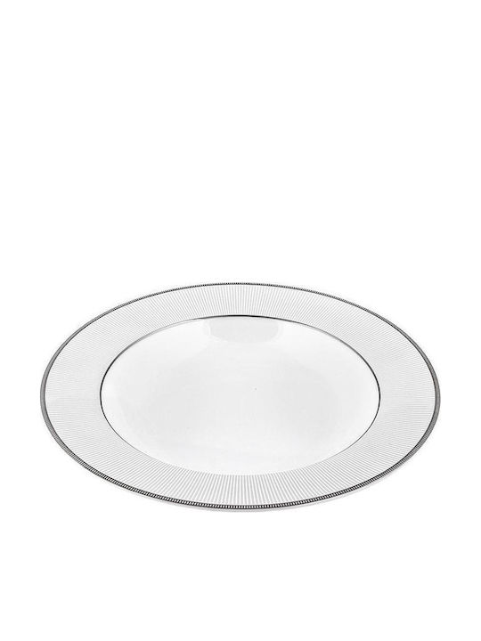 Oriana Ferelli Πιάτο Βαθύ Ασημί 23cm 6τμχ