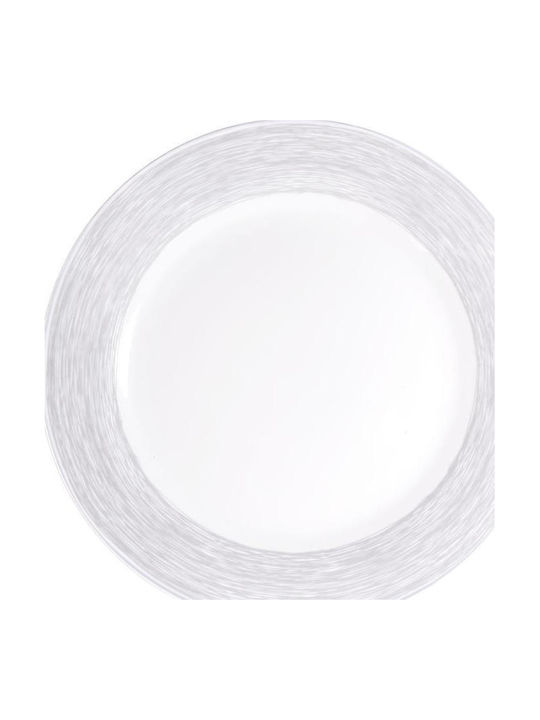 Oriana Ferelli Plate Shallow made of Porcelain Gray with Diameter 24cm 6pcs
