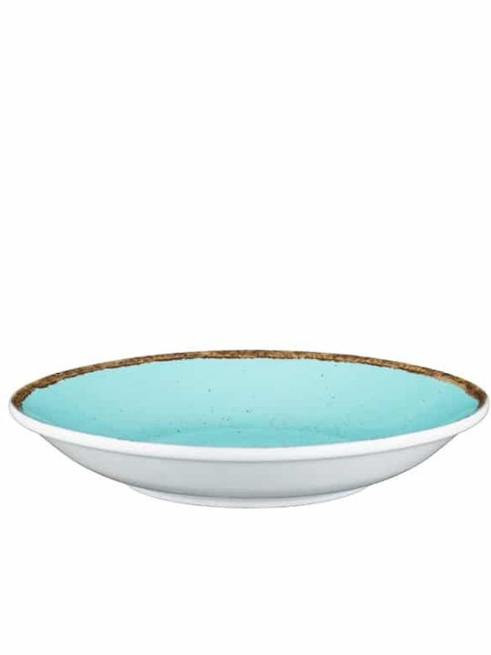 Lukanda 360 Plate Soup made of Porcelain Light Blue 24cm 6pcs