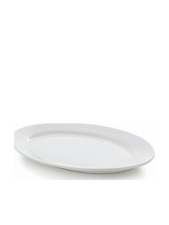 GTSA Trattoria Plate Shallow Oval made of Porcelain White 26x16.5cm 6pcs
