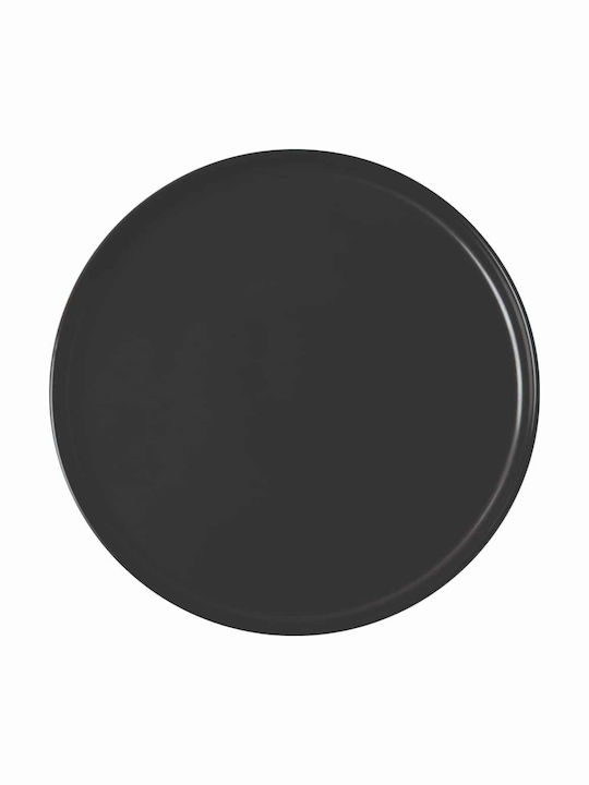 GTSA Flat Πιάτο Ρηχό από Πορσελάνη Μαύρο με Διά...