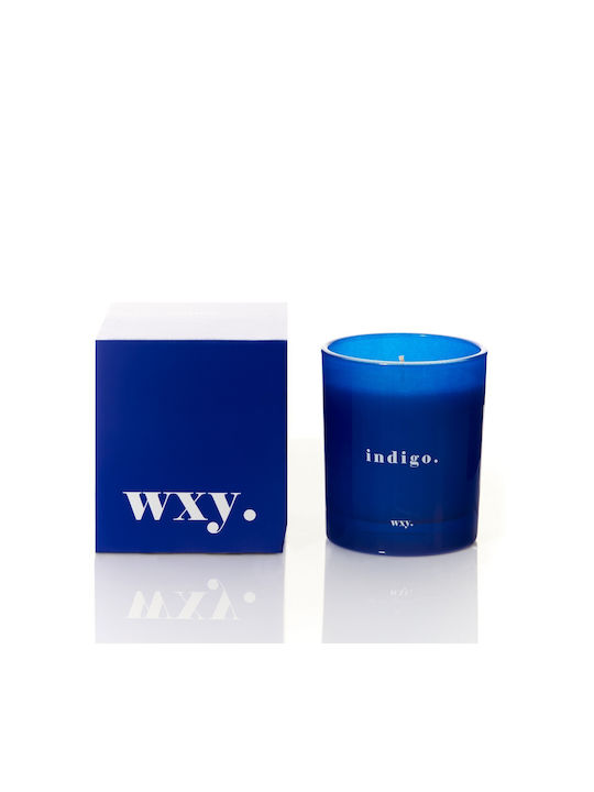 wxy. Aromatisches Kerze Indigo Classic in Gefäß mit Duft Rosemary & Cedar 200gr