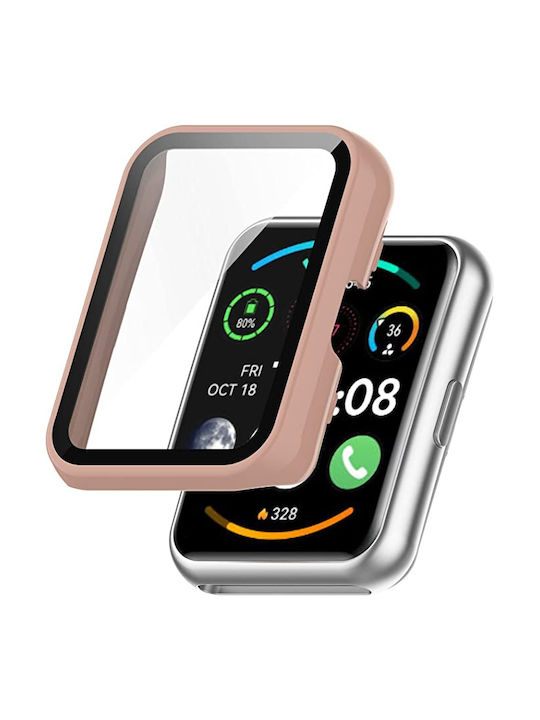 Husă cu Sticlă Integrată Huawei Watch Fit 2 Rose Gold