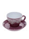 Espiel Vienna Jumbo Tasse Cappuccino Keramik Rot